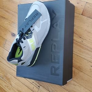 REPLAY SHOES FOR 👞  MEN SIZE 8 COLOR GRAY &GREEN